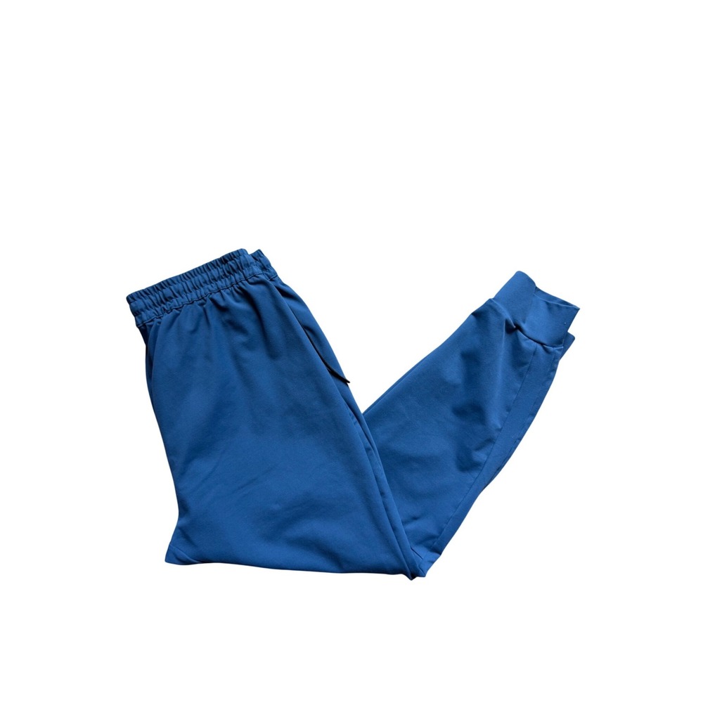 NOBULL Jogger Pants Mens XL Blue Training Lightweight Stretch‎ Drawstring Zipper